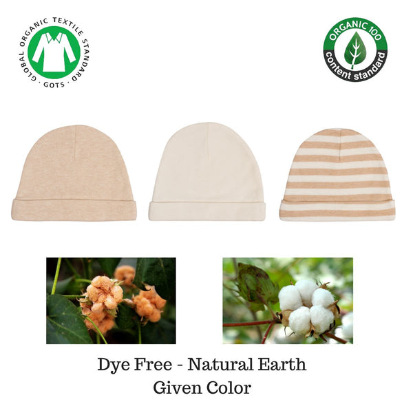 Organic Cotton Baby Caps All Natural