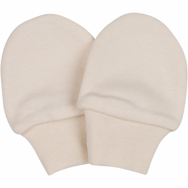 Organic Cotton Baby Mittens Natural
