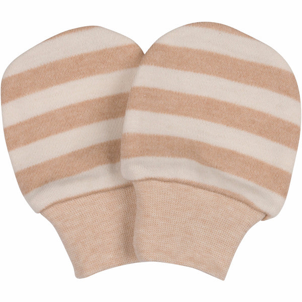 Organic Cotton Baby Mittens Stripes