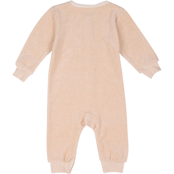 Organic Cotton Velour Snap Front Coverall